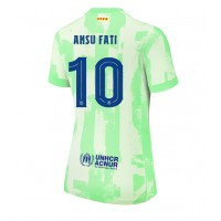 Barcelona Ansu Fati #10 Replica Third Shirt Ladies 2024-25 Short Sleeve